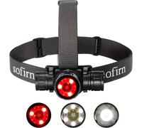Sofirn Hs21 Lampe Frontale Rechargeable, Ultra Fine 2200 Lumens, Étanche Ip66, Éclairage Tricolore (Rouge/Jaune/Blanc) Pour Randonnée, Alpinisme, Travail Et Situations D'urgence