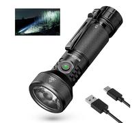 sofirn Lampe de Poche Rechargeable 697 M, IF22A 2100 Lampe Torche Led Ultra Puissante EDC avec Type-C, 6 Modes, étanche IPX8, Bracelet, Clip Bidirectionnel pour la Pêche, randonnée et les Situations