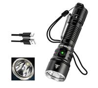 Sofirn SK40 Lampe torche tactique rechargeable avec deux boutons, 6000 K, port de charge de type C et indice d'étanchéité IPX8, parfaite pour une utilisation tactique, le sauvetage, le camping et