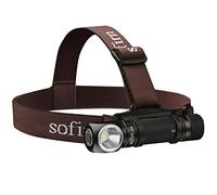 sofirn SP40 Lampe Frontale Rechargeable 1200 Lumen 136 Mètres, Puissante Lampe de Poche Led Torche Frontales à Angle Droit Pour La Réparation, La Course à Pied, Le Camping et La Randonnée