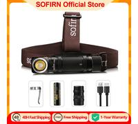 Sofirn SP40A TIR optique lampe frontale LED Rechargeable TN-3535 1200lm 18650 phare 18350 Angle lampe de poche avec queue magnétique