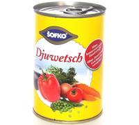 Sofko Djuwetsch Légumes mixtes cuits à la vapeur en morceaux typiques des Balkans 4040ml