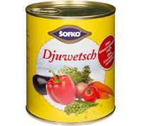 Sofko Djuwetsch Légumes mixtes cuits à la vapeur en morceaux typiques des Balkans 800ml