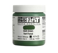 SoFlat Matte Acrylics by GOLDEN, vert foncé, pot de 118,3 ml, peinture acrylique professionnelle, opaque