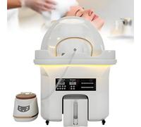 Soflightmok Équipement De Head Spa Japonais,Equipé d'un Réservoir d'eau 60L,Inclut Lumière 7 Couleurs/Fumigateur/Cycle De l'eau, Bac A Shampoing Professionnel Mobile,Convient Aux Salons De Coiffure