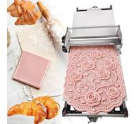 Soflightmok Laminoir à PâTe Professionnel,Grand Laminoir éLectrique 40"×17,7"-Machine à PâTe Pliable en Acier Inoxydable,éPaisseur RéGlable 2 à 30Mm,pour Croissants,PâTes FeuilletéEs,Pizza