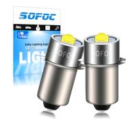 SOFOC 2Pcs P13.5S Ampoule Torche LED 0.7V-3.2V 1V 1.2V 1.5V 3V 6500K Blanc Froid DC pour Lampes Torches, Camping & Randonnée, Frontales, Lampes de Poche pour Entretien 1SMD 30% Plus Lumineux