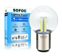 SOFOC Ampoule LED BA20D S2 Jaune G40 6V-30V Phare Moto Voiture 1Pcs | 6V-30V AC/DC • Ampoule S2/H6 • Feu route/croisement • Conception G40 1:1 • Éclairage 360° • Branchement direct • Sans erreur
