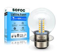 SOFOC Ampoule LED P36D BPF Blanc Chaud G40 Phare Moto Voiture 1Pcs | 6V-30V AC/DC • Feu route/croisement • Conception G40 1:1 • Double contact • Éclairage 360° • Branchement direct • Sans erreur