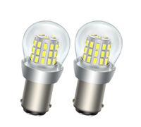 SOFOC BA15D Ampoule LED 48V DC Blanc Feu de Recul Diurne Lumière Plafond Pour Automobile RV Camping-Car Bateau etc. 3014 39SMD 1000Lm Plus Brillant 2Pcs