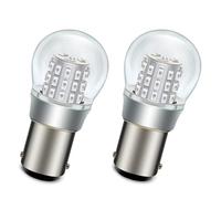 SOFOC BA15D Ampoule LED 6V 12V DC Rouge Feu Stop/Rouge Arrière Feu de Position Pour Automobile RV Camping-Car Bateau etc. 3014 39SMD 1000Lm Plus Brillant 2Pcs