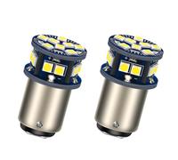 SOFOC-BA15D LED Ampoule 6V-60V AC/DC Pour Camping-car Remorque Bateau Plafonnier Marche Arrière Feux Stop etc 3030 18SMD Blanc 2Pcs