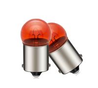 SOFOC BA15S 6V 10W 1156 Ampoule ambre clignotant feu latéral 180°Broche P21W Contact unique Culot à baïonnette Mini G18 2Pièces