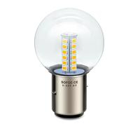 SOFOC BA20S Ampoule LED Pour Phare De Moto Blanc Chaud 6V 12V 24V Compatible 6-30V CA/CC 2W G40 Conception 1:1 Avec La Lampe Halogène D'Origine 1 Pièce