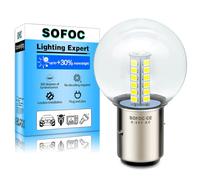 SOFOC BA20S Ampoule LED Pour Phare De Moto Blanche Compatible 6V 12V 24V 6-30V CA/CC 2W G40 Conception 1:1 Avec La Lampe Halogène D'Origine 1 Pièce