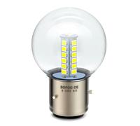 SOFOC BA21D Ampoule LED Pour Phare De Moto Blanche Compatible 6V 12V 24V 6-30V CA/CC 2W G40 Conception 1:1 Avec La Lampe Halogène D'Origine 1 Pièce