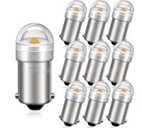 SOFOC BA9S Ampoule LED 6V 12V 24V 6-30V AC/DC 3000K Blanc Chaud BA9 T4W 233 53 Ampoules pour Plafonnier Voiture Coffre Plaque Immatriculation .etc 10pcs