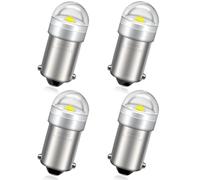 SOFOC BA9S Ampoule LED 6V 12V 24V 6-30V AC/DC 6000K Blanc BA9 T4W 233 53 Ampoules pour Plafonnier Voiture Coffre Plaque Immatriculation .etc 4pcs