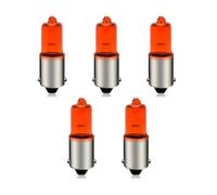 SOFOC-BA9S Ampoules d'intérieur pour tableau de bord de voiture Lampe de plafonnier Lampe de carte Lampe de coffre etc 12V 23W Ambre Jaune 5Pcs