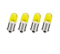 SOFOC-BA9S Ampoules LED 12-220V Non-polarisées Idéales pour équipements industriels & éclairage intérieur automobile 0.5W 1 COB SMD Jaune 4Pcs