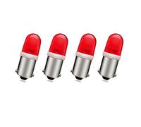 SOFOC-BA9S Ampoules LED 12V DC Idéales pour équipements industriels & feux de signalisation intérieurs automobiles 0.5W 1 COB SMD Rouge 4Pcs