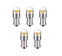 SOFOC BA9S LED Bulb Warm White 3000K 6V AC/DC Ampoule pour Feu de Position, Plafonnier, Lampe de Lecture, Plaque d'Immatriculation, Coffre BA9 53 T4W 5Pcs