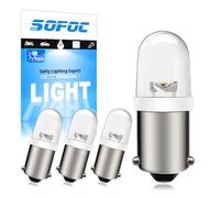 SOFOC BA9S T4W LED Bulb 220V pour Lumière d'État de Jeu de Flipper Machine d'Arcade Équipement Industriel Indicateur Appareil Électroménager Lumière de Fond Blanc Chaud 4Pièces