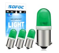 SOFOC BA9S T4W LED Bulb 220V pour Lumière d'État de Jeu de Flipper Machine d'Arcade Équipement Industriel Indicateur Appareil Électroménager Lumière de Fond Vert 4Pièces