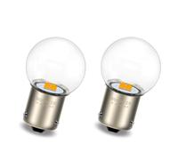 SOFOC BAU15S PY21W G25 Ampoule Jaune Orange Clignotant LED 6V 12V 24V Compatible avec 6-30V AC/DC 4SMD Feux de Position Latérale/Clignotant 2Pcs