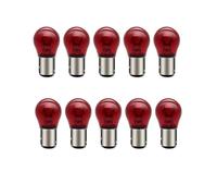 SOFOC-BAW15D PR21W/5W Feux de Frein Feu de Stationnement Feu de Position Pour Voiture/Bateaux & Camping-Cars S25 12V Rouge Double Contact 10Pcs