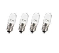 SOFOC-E10 LED Ampoules 12-110V Non Polarité Idéal pour Équipement Industriel & Phare de Vélo Guirlandes Lumineuses de Noël 0.5W Prêt à Brancher Blanc 4Pcs
