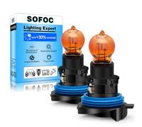 SOFOC HP24W Ampoule 12V Feux Clignotants Jaune Ambre Feux de Brouillard Pour Modèles C5 24W Ampoule PG20-1 Non Polarisée 2Pcs
