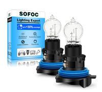 SOFOC HP24W Ampoule 12V Feux de Brouillard Blanc Chaud Feux de Brouillard DRL Feux de Position Pour Modèles C5 24W Ampoule PG20-1 Non Polarisée 2Pcs