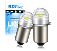 SOFOC P13.5S Ampoule Torche LED 6-30V AC/DC 6000K Blanc Lumière Décorative DIY Lampe Indicateur Extérieur/Phare Vélo Lampe de Poche Pour Maintenance 2Pcs