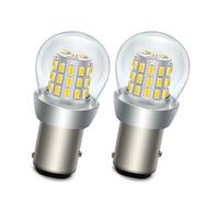 SOFOC P21/5W 1157 BAY15D Ampoule LED 48V DC Blanc Chaud Pour Feu de Recul Feu de Position Diurne Pour Bateau Moto Électrique etc. 3014 39SMD 1000Lm Plus Brillant 2Pcs
