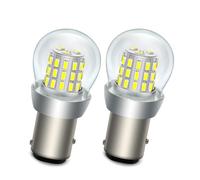 SOFOC P21/5W 1157 BAY15D Ampoule LED 48V DC Blanc Feu de Recul Feu Arrière Anti-Brouillard Diurne Pour Bateau Moto Électrique etc. 3014 39SMD 1000Lm Plus Brillant 2Pcs