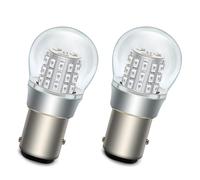 SOFOC P21/5W 1157 BAY15D Ampoule LED 6V 12V DC Rouge Pour Feu Stop/Rouge Arrière Combiné Feu Arrière Anti-Brouillard/Position 3014 39SMD 1000Lm Plus Brillant 2Pcs