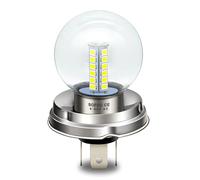 SOFOC P45T Ampoule LED R2 Pour Phares De Moto/Voiture Blanche Compatible 6V 12V 24V 6-30V CA/CC 2W G40 Conception 1:1 Avec La Lampe Halogène D'Origine 1 Pièce