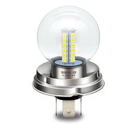 SOFOC P45T Ampoule LED R2 Pour Phares De Moto/Voiture Jaune 6V 12V 24V Compatible 6-30V CA/CC 2W G40 Conception 1:1 Avec Lampe Halogène D'Origine 1 Pièce