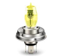 SOFOC P45T R2 12V 100/90W Ampoule halogène pour moto, voiture classique et tracteur T16 Jaune Feu de route/croisement 3 broches à collerette préfocus 1 pièce