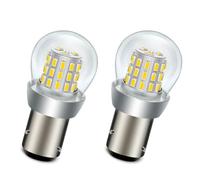 SOFOC PR21/5W BAW15D Ampoule LED 6V 12V DC Blanc Chaud Feu de Recul Diurne Lumière Plafond Pour Automobile RV Camping-Car Bateau etc. 3014 39SMD 1000Lm Plus Brillant 2Pcs