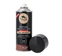 Sofolk - Peinture Cuir avec Vernis intégré - Recoloration Cuir Abimé, Rayé, Griffé, Décoloré : Volant, Siège Auto, Canapé, Chaussure, Veste et Vêtements - 400ml - 01-Noir