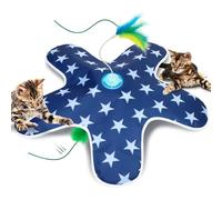 Sofolor Jouet interactif pour chat, avec plumes cachées mobiles, activation tactile, jouets rechargeables pour chats d'intérieur