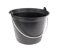 SEAU PLASTIQUE NOIR 11 LITRES TALIAPLAST ANSE 5,3MM - 310103