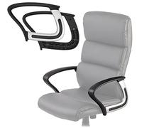 Sofotel Accoudoirs rembourrés pour chaise de bureau EG-2230 - Pour chaise de bureau et chaise de jeu - Noir