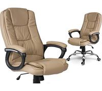 Sofotel Porto Chaise de Bureau pivotante en Cuir synthétique Beige