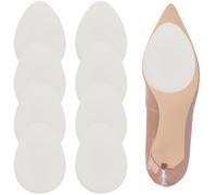 SOFPLAT - Lot de 8 paires de coussinets de protection antidérapants en silicone pour chaussures à talons hauts, chaussures décontractées, faciles à appliquer - Rouge, blanc