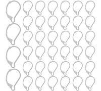 SOFPLATE 1 boîte de 120 crochets de Boucles D'Oreilles à Levier en Argent Fils D'Oreille en Vrac en Acier Inoxydable Accessoires de Boucles D'Oreilles à Levier Arrière Petit Fil de Boucle D'Oreille Fr