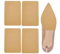 SOFPLATE 1 boîte de 4 patins Antidérapants pour Semelles de Chaussures Coussinets de Protection Rectangulaires en Silicone Kaki Autocollants Opaques de Remplacement pour Chaussures Baskets Talons Haut