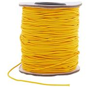 SOFPLATE 100 Yards / 91m 1.2mm Cordon Élastique en Nylon Doré Perles Bracelet Extensible Chaîne Métallique Tressé Spandex Cordes Fil de Perle de Rocaille pour la Fabrication de Bijoux Fournitures de P